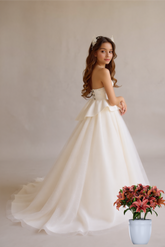 Luxury Flower Girl Dress for Wedding | Pentelei Couture Gown | Designer Kids Ball Gown